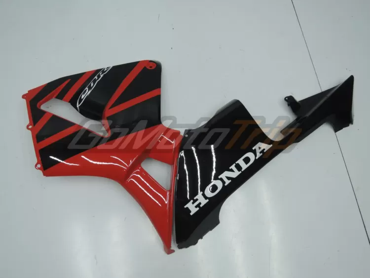 2003 2004 Honda Cbr600rr Black Red Fairing Kit 9