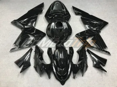 2004 2005 Kawasaki Ninja Zx 10r Black Fairing Kit 1