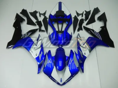 2004 2006 Yamaha Yzf R1 Blue White Fairing Kit 1