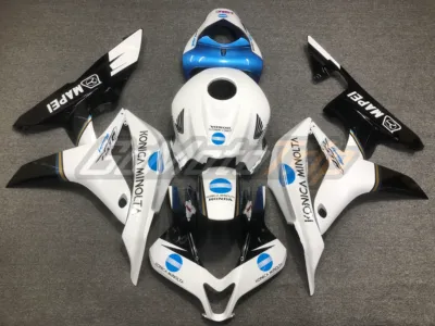 2007 2008 Honda Cbr600rr Konica Minolta Blue Fairing Kit 1