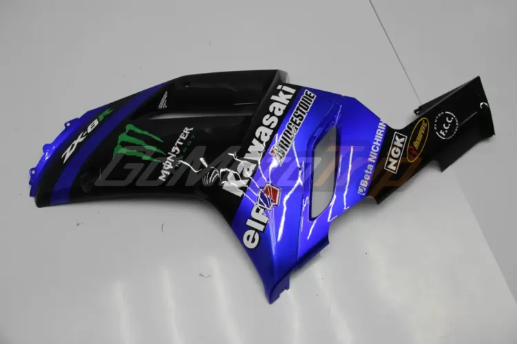 2007 2008 Kawasaki Ninja Zx 6r Blue Zx Rr 2009 Motogp Livery Fairing Kit 8