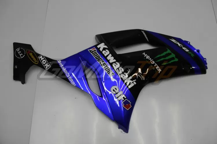 2007 2008 Kawasaki Ninja Zx 6r Blue Zx Rr 2009 Motogp Livery Fairing Kit 9