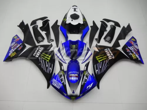 2009 2011 Yamaha Yzf R1 Monster Energy Graves Fairing Kit 1