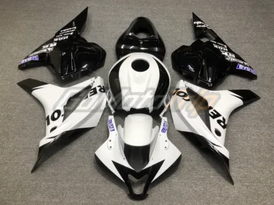 2009 2012 Honda Cbr600rr Black White Repsol Fairing 5