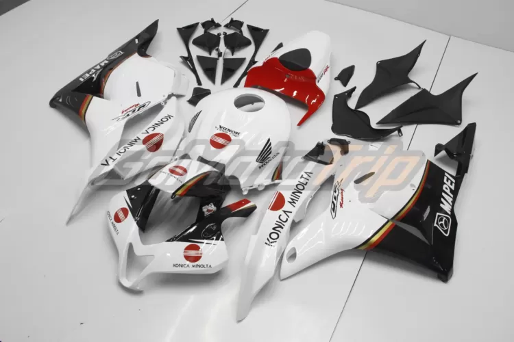 2009 2012 Honda Cbr600rr Konica Minolta Red Fairing 2