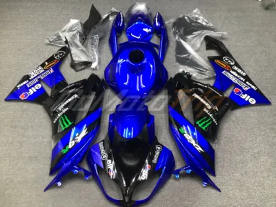 2009 2012 Kawasaki Ninja Zx 6r Blue Zx Rr 2009 Motogp Livery Fairing Kit 1