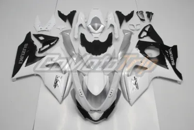 2009 2016 Suzuki Gsx R1000 White Silver Fairing Kit 1