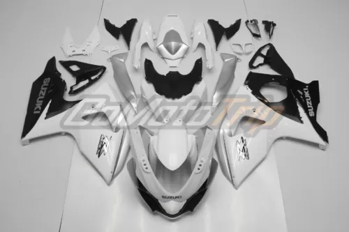 2009 2016 Suzuki Gsx R1000 White Silver Fairing Kit 1