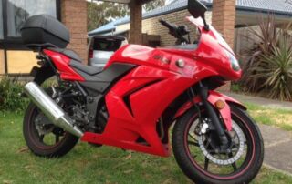 Ninja 250 Red Color 1