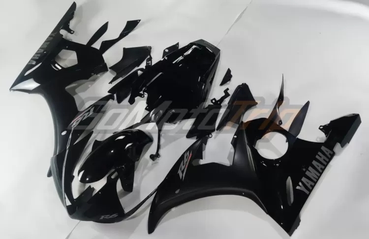 2003 2005 Yamaha Yzf R6 Black Fairing Kit 2