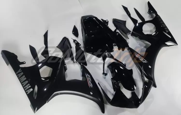 2003 2005 Yamaha Yzf R6 Black Fairing Kit 3