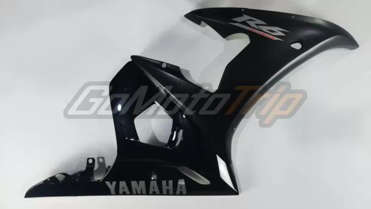 2003 2005 Yamaha Yzf R6 Black Fairing Kit 7