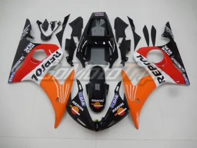 2003 2005 Yamaha Yzf R6 Repsol Fairing Kit 1