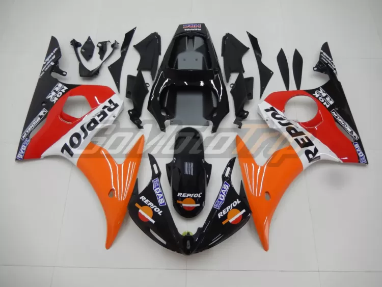 2003 2005 Yamaha Yzf R6 Repsol Fairing Kit 1