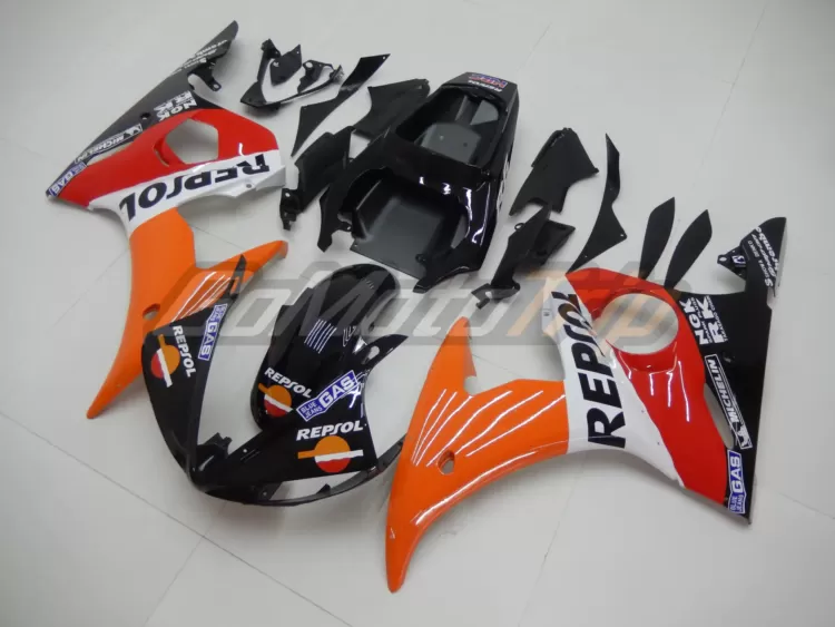 2003 2005 Yamaha Yzf R6 Repsol Fairing Kit 2