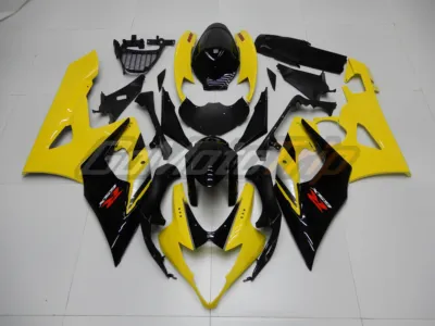 2005 2006 Suzuki Gsx R1000 Black Yellow Fairing 1