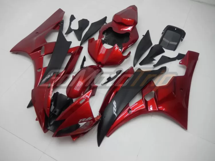 2006 2007 Yamaha Yzf R6 Candy Red Fairing 2