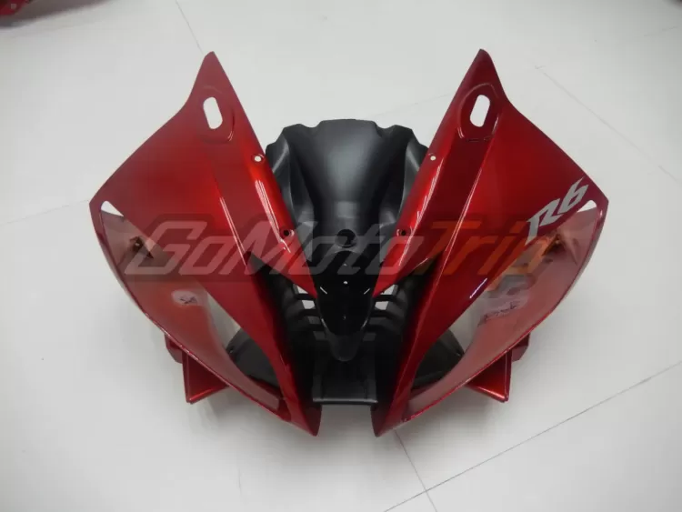 2006 2007 Yamaha Yzf R6 Candy Red Fairing 7