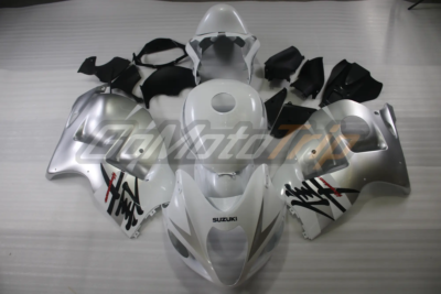 2006 Suzuki Hayabusa Silver White Fairing Kit 1