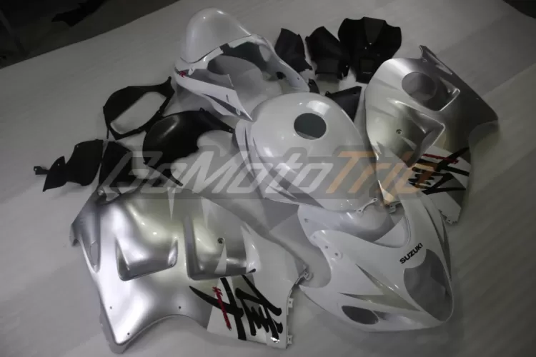 2006 Suzuki Hayabusa Silver White Fairing Kit 3