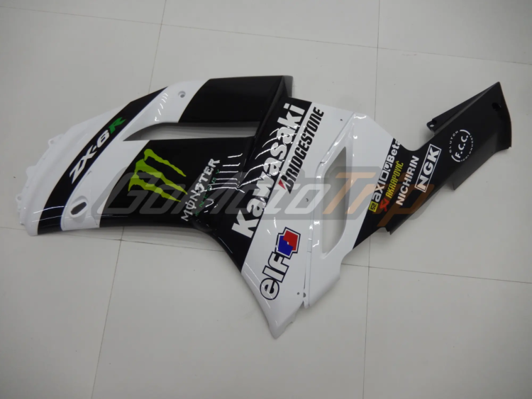 2007 2008 Kawasaki Ninja Zx 6r White Zx Rr 2009 Motogp Livery Fairing 10