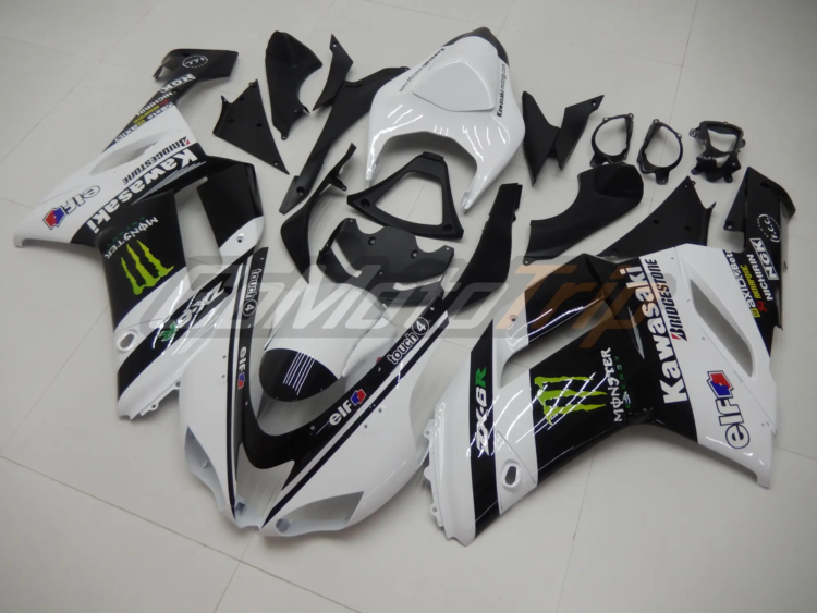 2007 2008 Kawasaki Ninja Zx 6r White Zx Rr 2009 Motogp Livery Fairing 2