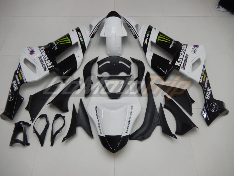 2007 2008 Kawasaki Ninja Zx 6r White Zx Rr 2009 Motogp Livery Fairing 6