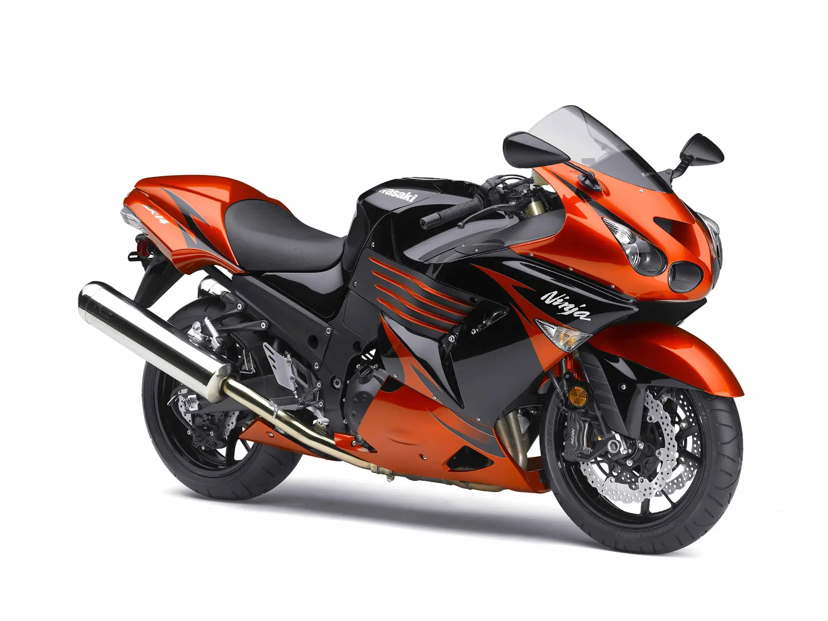 2009-Kawasaki-Ninja-ZX-14R-Black-Orange