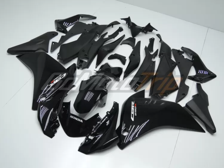 2011 2015 Honda Cbr250r Black Fairing Kit 2