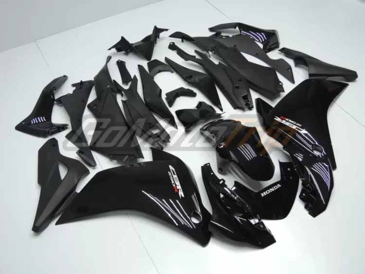 2011 2015 Honda Cbr250r Black Fairing Kit 3