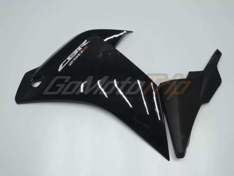 2011 2015 Honda Cbr250r Black Fairing Kit 6