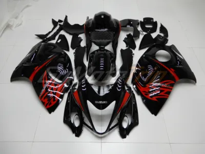 2011 Suzuki Hayabusa Black Fairing Kit 1