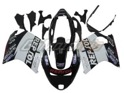 Cbr1100xx Blackbird Black White Repsol Fairing Gs