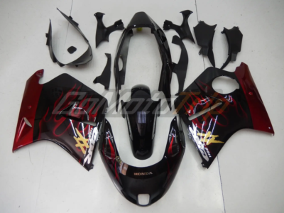 Cbr1100xx Blackbird Red Flame Fairing 1