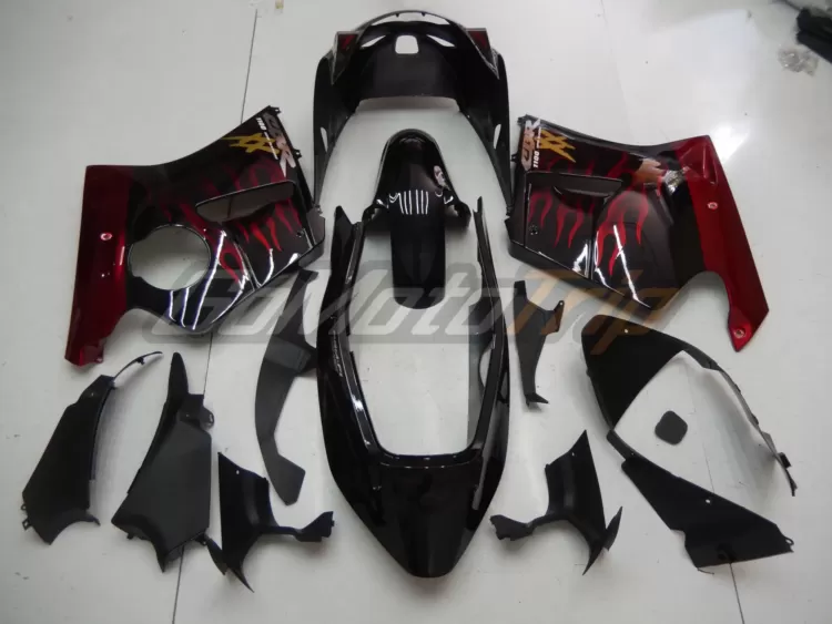 Cbr1100xx Blackbird Red Flame Fairing 6