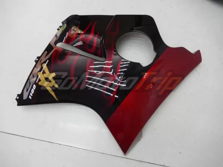 Cbr1100xx Blackbird Red Flame Fairing 7