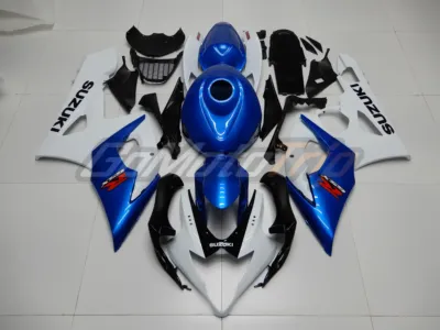 2005 2006 Suzuki Gsx R1000 Blue White Fairing 1