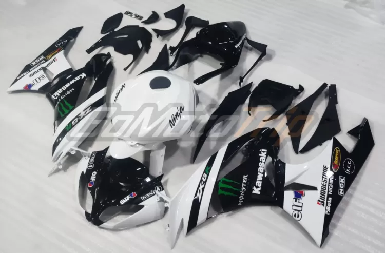 2009 2012 Kawasaki Ninja Zx 6r White Zx Rr 2009 Motogp Livery Fairing 2