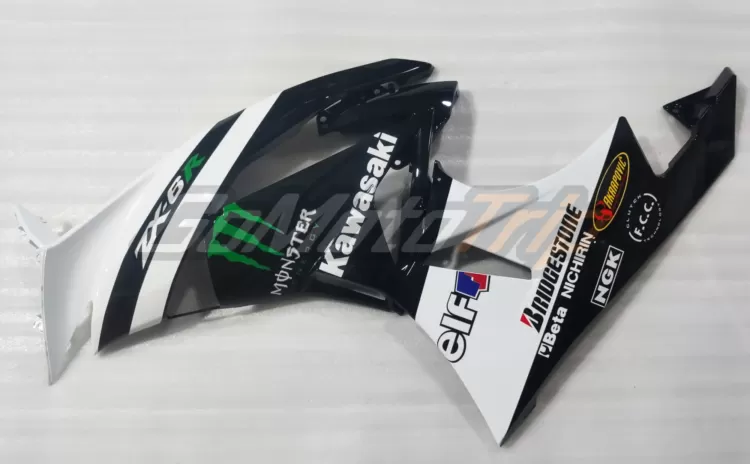 2009 2012 Kawasaki Ninja Zx 6r White Zx Rr 2009 Motogp Livery Fairing 8