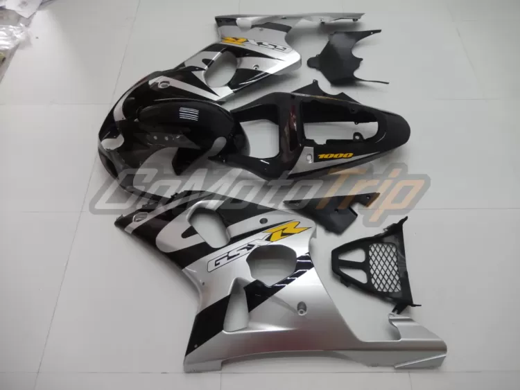 2001 Suzuki Gsx R1000 Black Silver Fairing 4