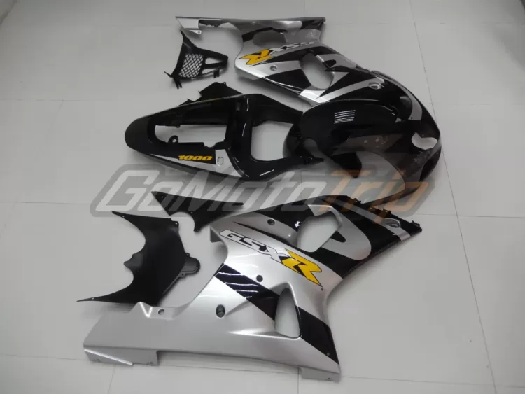 2001 Suzuki Gsx R1000 Black Silver Fairing 5