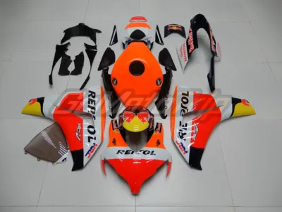 2008 2011 Honda Cbr1000rr Fluorescence Repsol Fairing 1