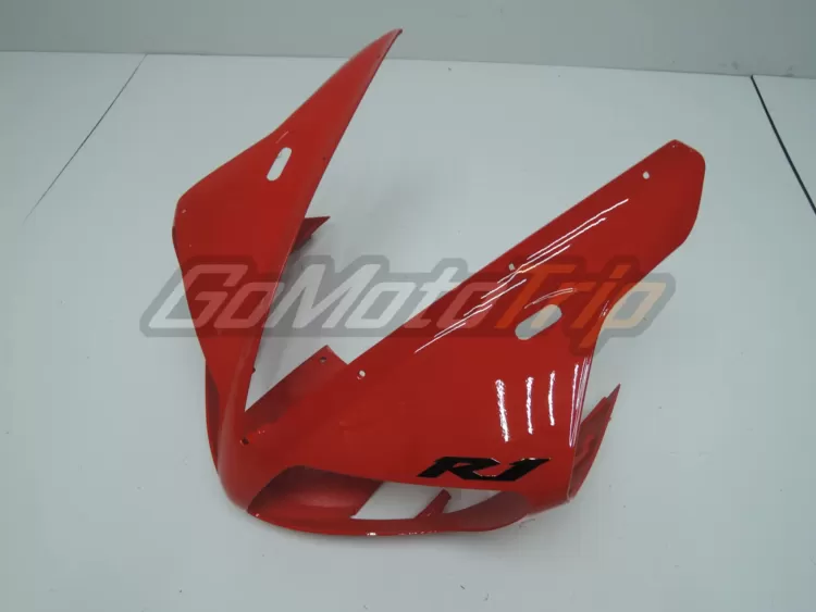 2002 2003 Yamaha Yzf R1 Black Red Fairing Kit 4