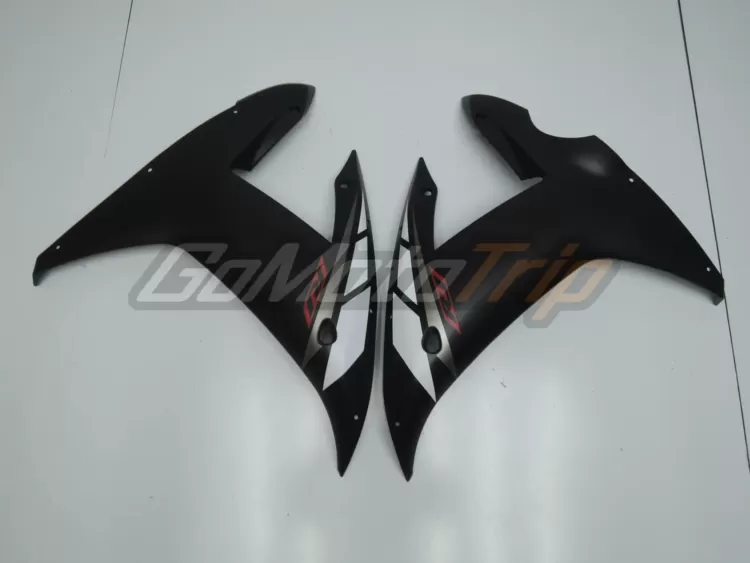 2002 2003 Yamaha Yzf R1 Black Red Fairing Kit 8