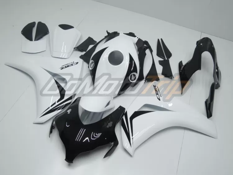 2008 2011 Honda Cbr1000rr Black White Hrc Fairing 2