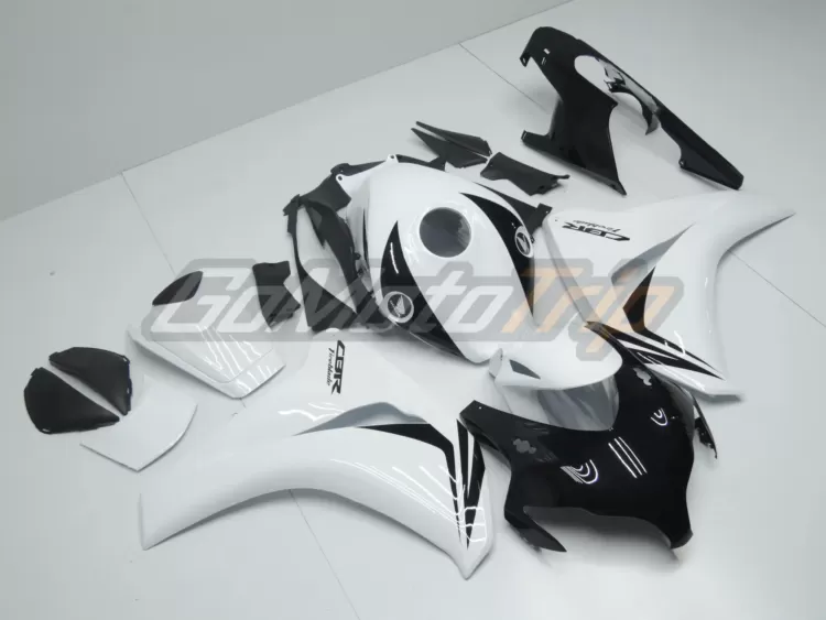 2008 2011 Honda Cbr1000rr Black White Hrc Fairing 3