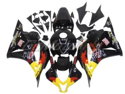 2009-2012-Honda-CBR600RR-Black-Red-Bull-Fairing-GS