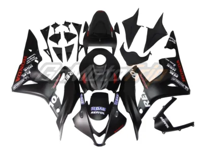 2007-2008-Honda-CBR600RR-Matte-Black-REPSOL-Fairing-20