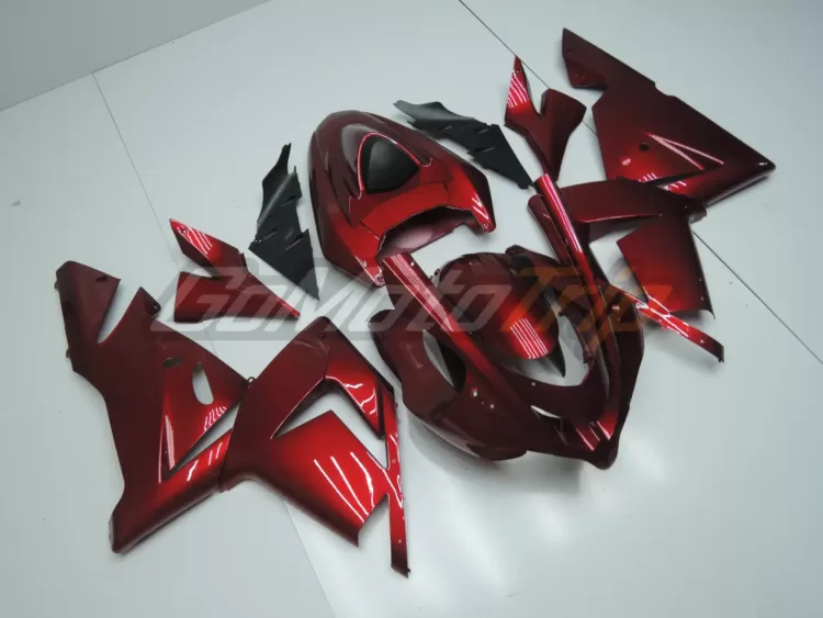 2004 2005 Kawasaki Ninja Zx 10r Red Fairing Kit 3