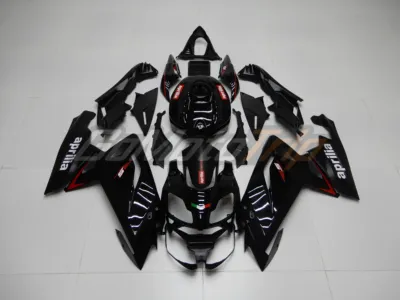 2006 2012 Aprilia Rs125 Black Fairing Kit 1